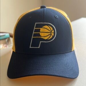NWOT Main Gate Indiana Pacers Lucas Oil Blue & Gold Snapback Hat Cap (D1)